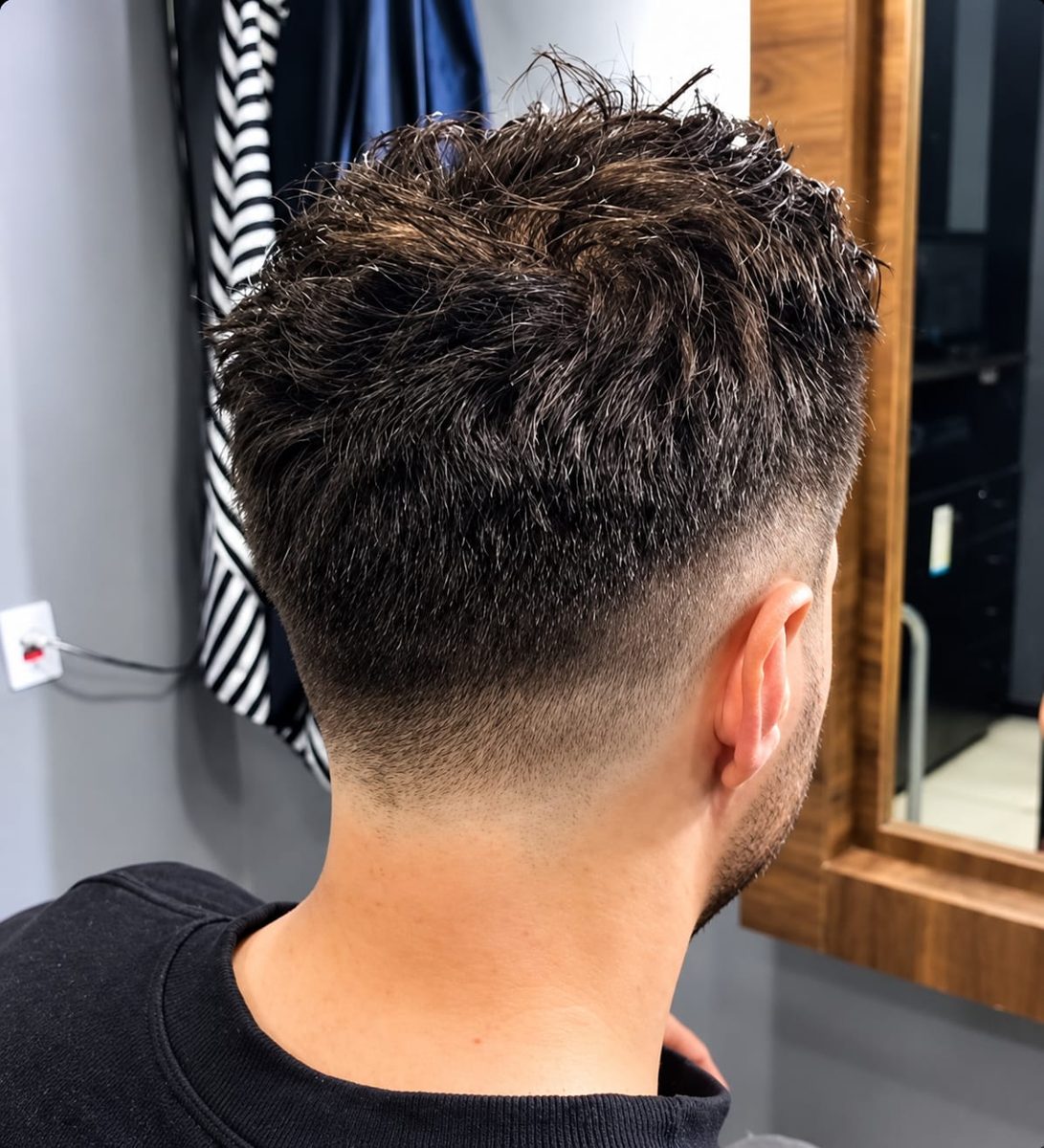 Corte texturizado com degradê